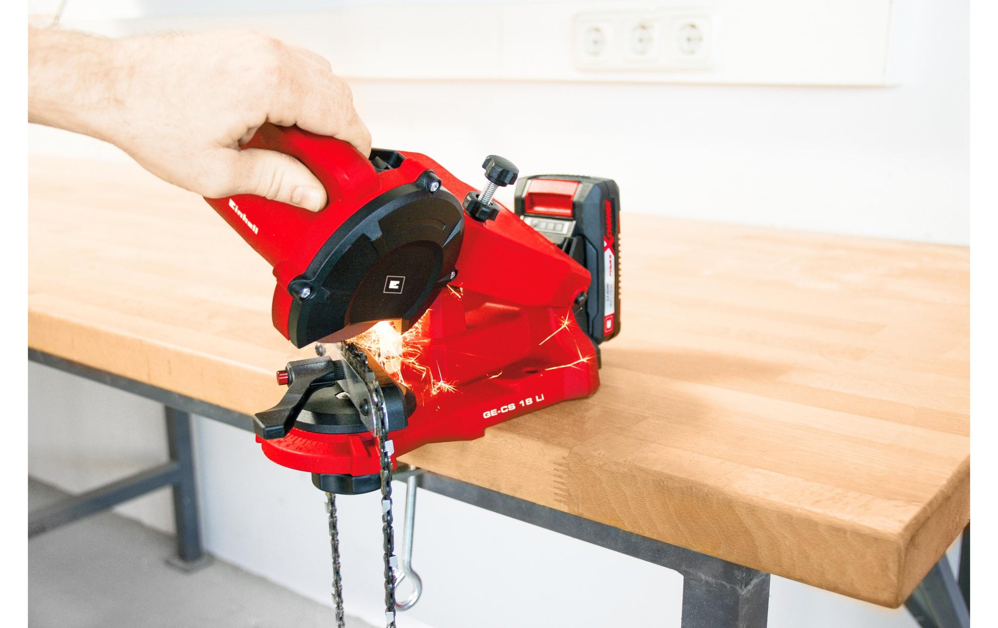 Einhell GE-CS 18 Li Akku-Kettenschärfgerät – 18 V – Solo