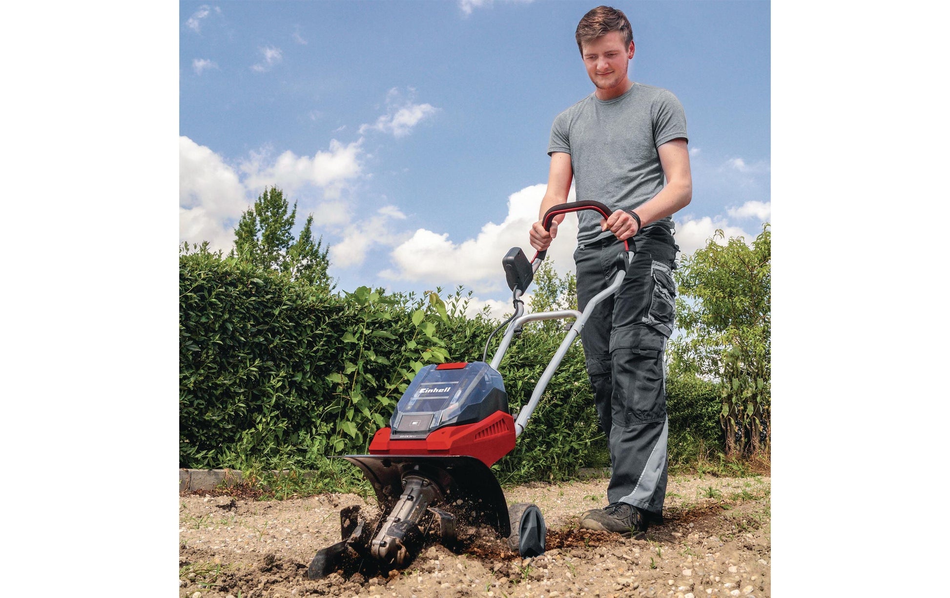 Einhell GE-CR 30 Li Akku-Bodenhacke – Arbeitsbreite 30 cm, 4 Hackmesser – Solo – Power X-Change