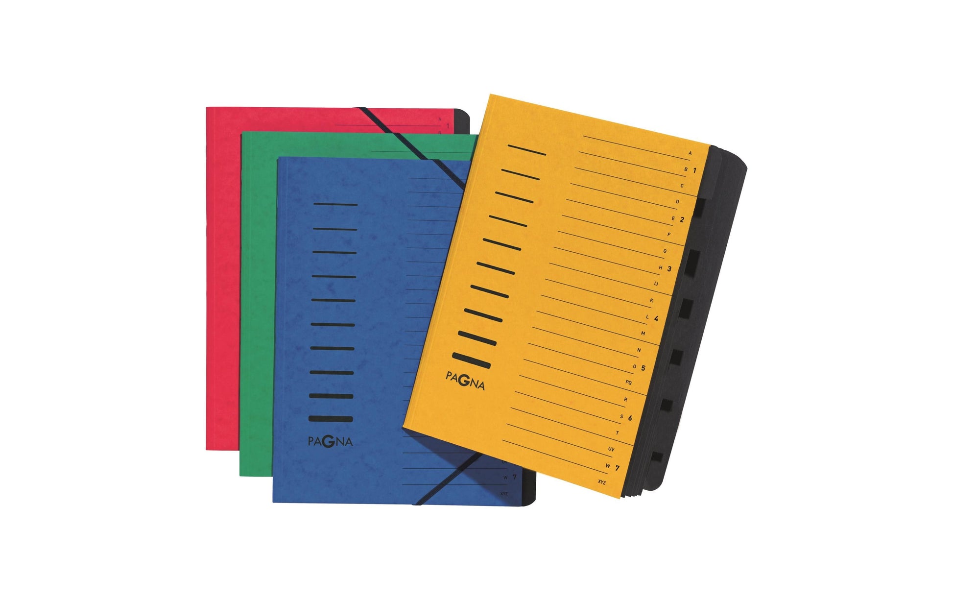 Pagna Sammelmappe für A4, Karton, Blau, mit Gummizug