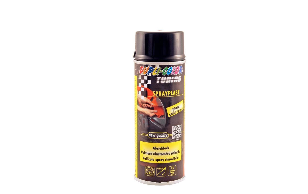 Dupli-Color Sprayplast Farbspray – Schwarz, glänzend – 2er-Pack 2×400 ml (800 ml) – für Metall