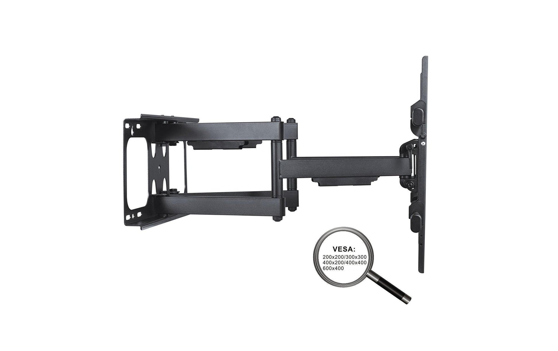 PureMounts PM-FM51-600 – Wandhalterung, schwenkbar, neigbar, für 32–65", VESA 200×200–600×400, bis 65 kg