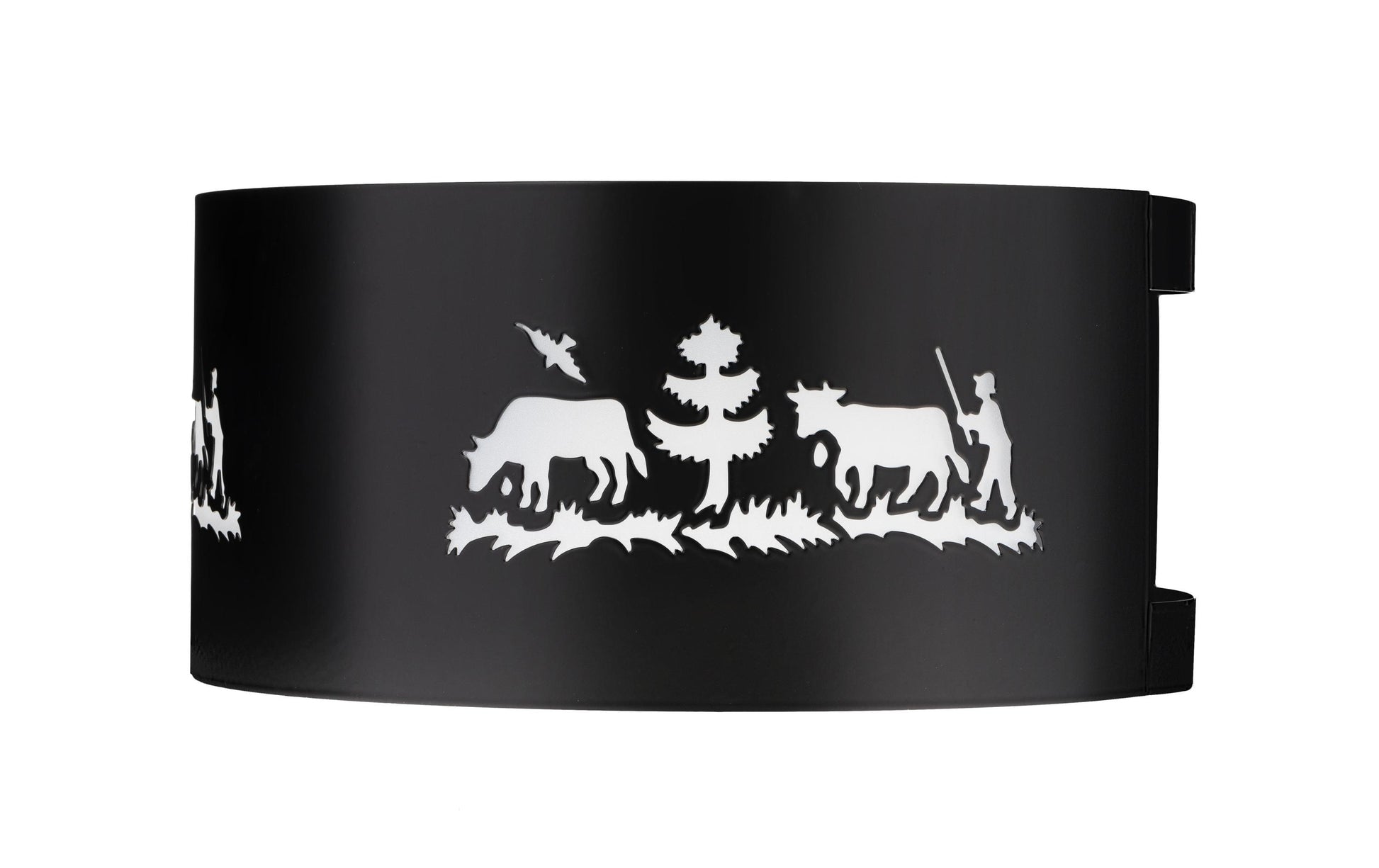 Heidi Cheese Line Rechaud-Windschutz Alpes – Ø 25,8 cm, für alle Rechauds bis Ø 25,8 cm, Metall, schwarz