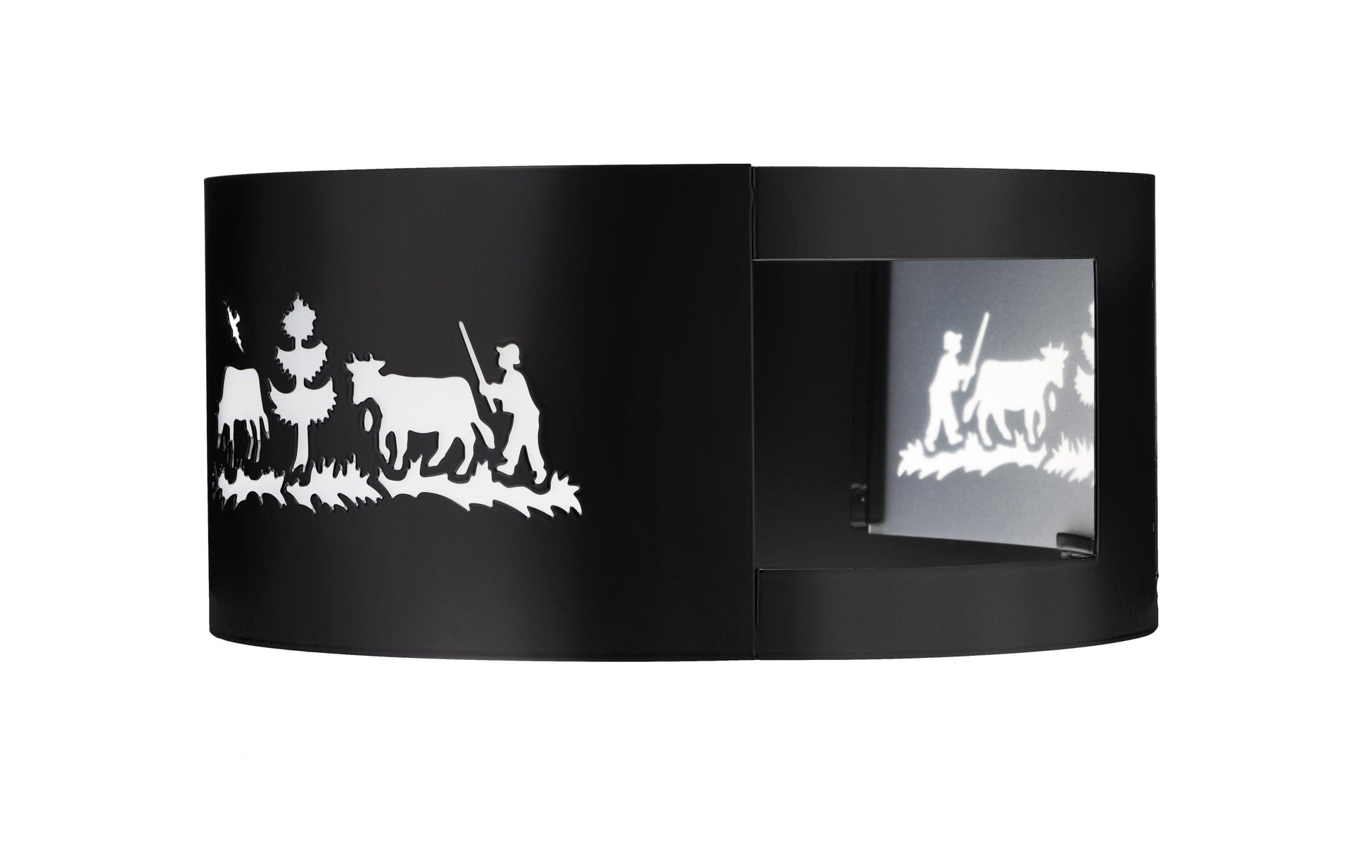 Heidi Cheese Line Rechaud-Windschutz Alpes – Ø 25,8 cm, für alle Rechauds bis Ø 25,8 cm, Metall, schwarz