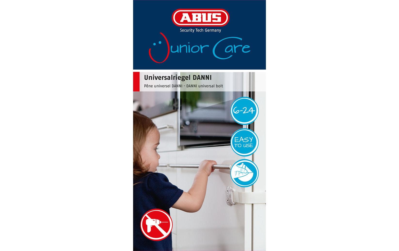 ABUS JC1100A DANNI Mechanisches Vorhängeschloss – Weiss, für Schublade, 1 Stk.