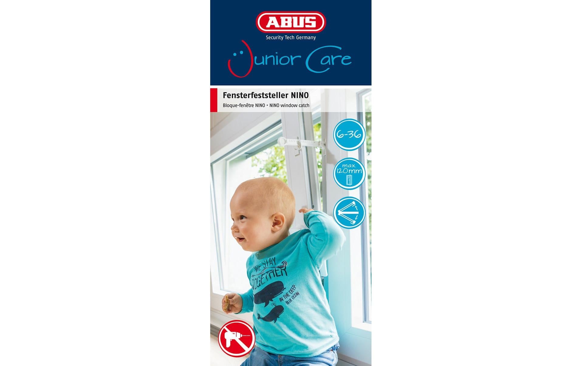 ABUS JC7100 NINO Fenstersicherung – Weiss