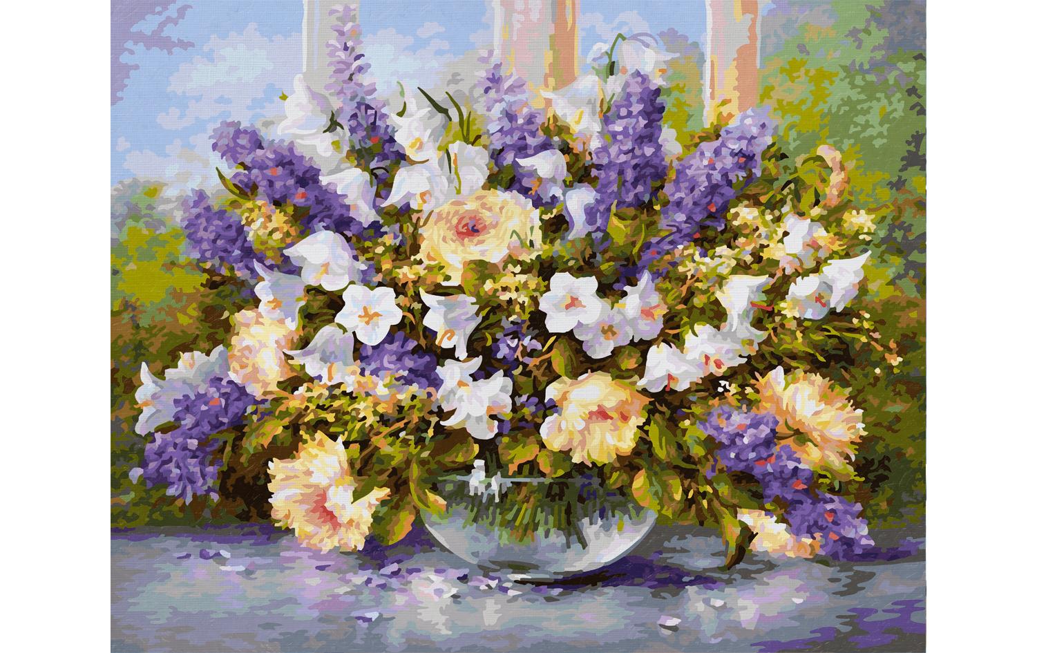Schipper Malen-nach-Zahlen-Set – Sommerblumen – 40 × 50 cm – ab 8 Jahren