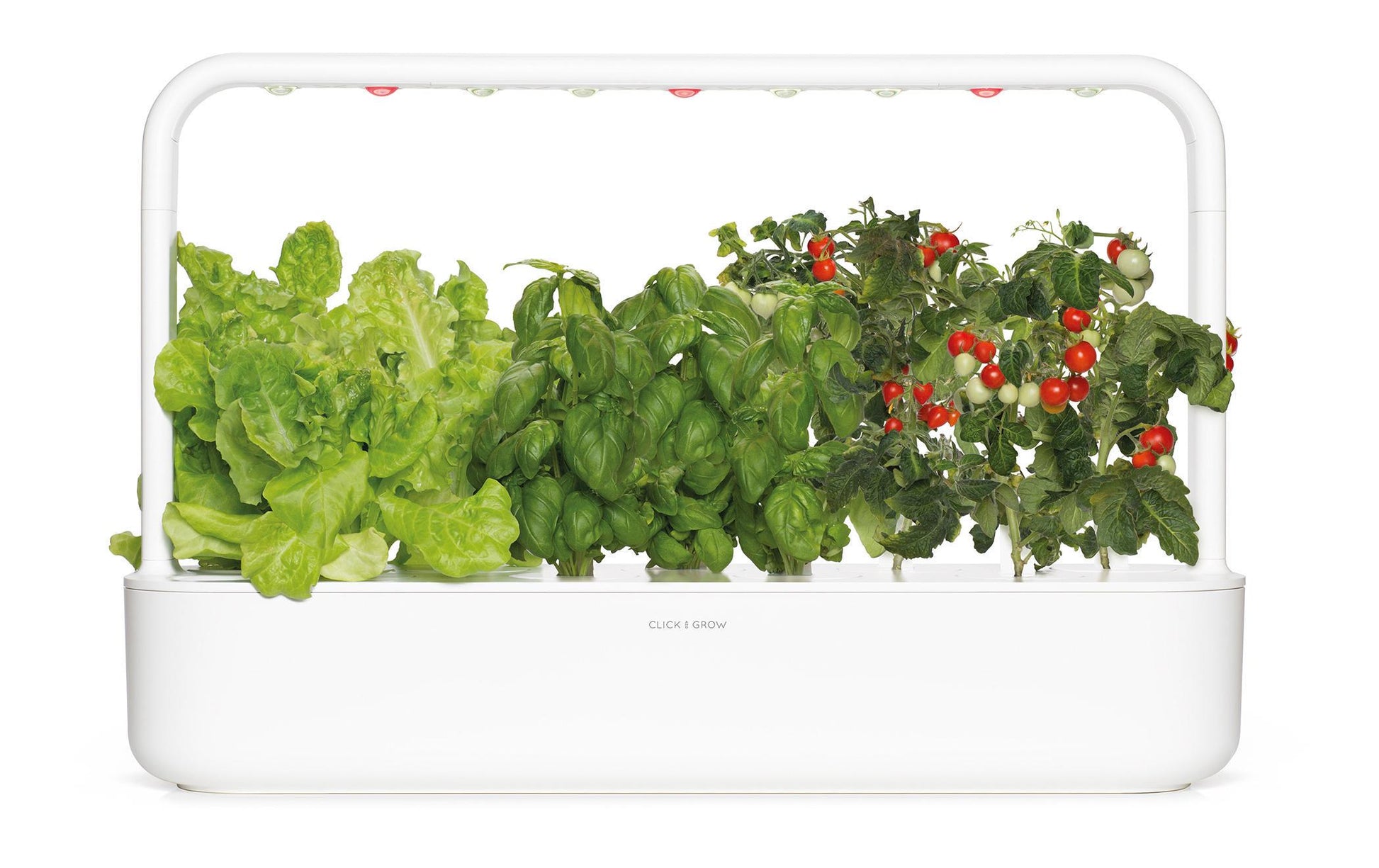 Click & Grow Smart Garden 9 – Höhe 39,6 cm, integrierte LED-Beleuchtung – Weiss