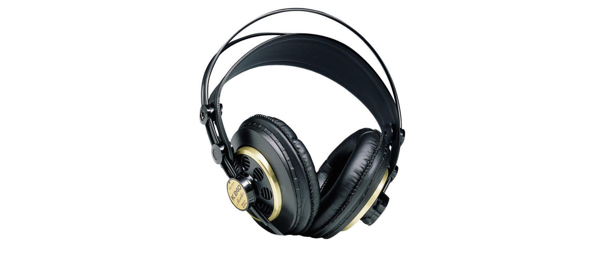 AKG K240 Studio – Over-Ear Studiokopfhörer – 3,5 mm – Halboffen, abnehmbares Kabel, 55 Ω – Schwarz/Gold