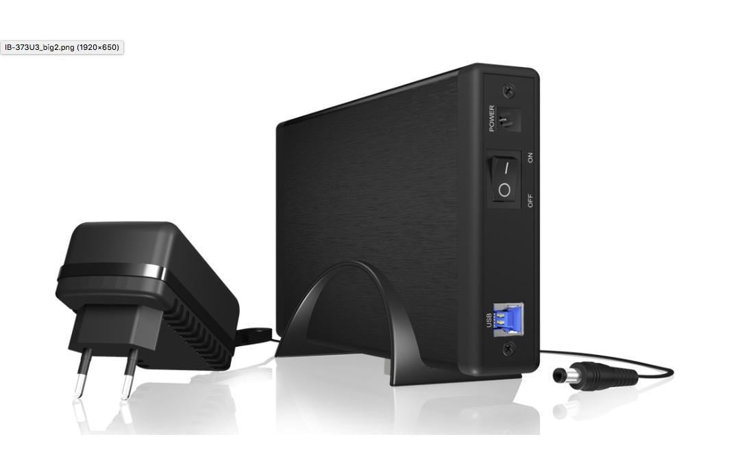 ICY BOX IB-377U3 – 1-Bay Desktop HDD-Gehäuse – für 3,5" HDD, SATA