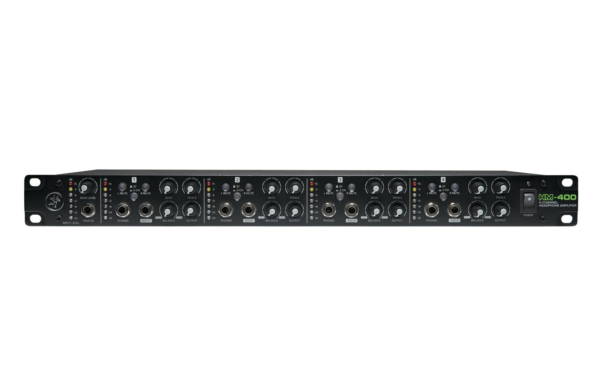 Mackie HM-400 – Kopfhörerverstärker, 4-Kanal, XLR, Netzbetrieb