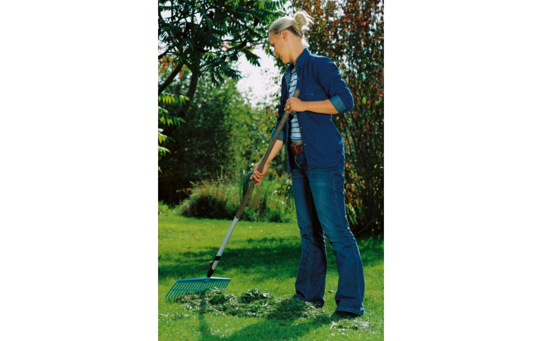 Gardena 3101-20 Rechen combisystem – Breite 430 mm, 22 Zähne, Zahnmaterial Kunststoff