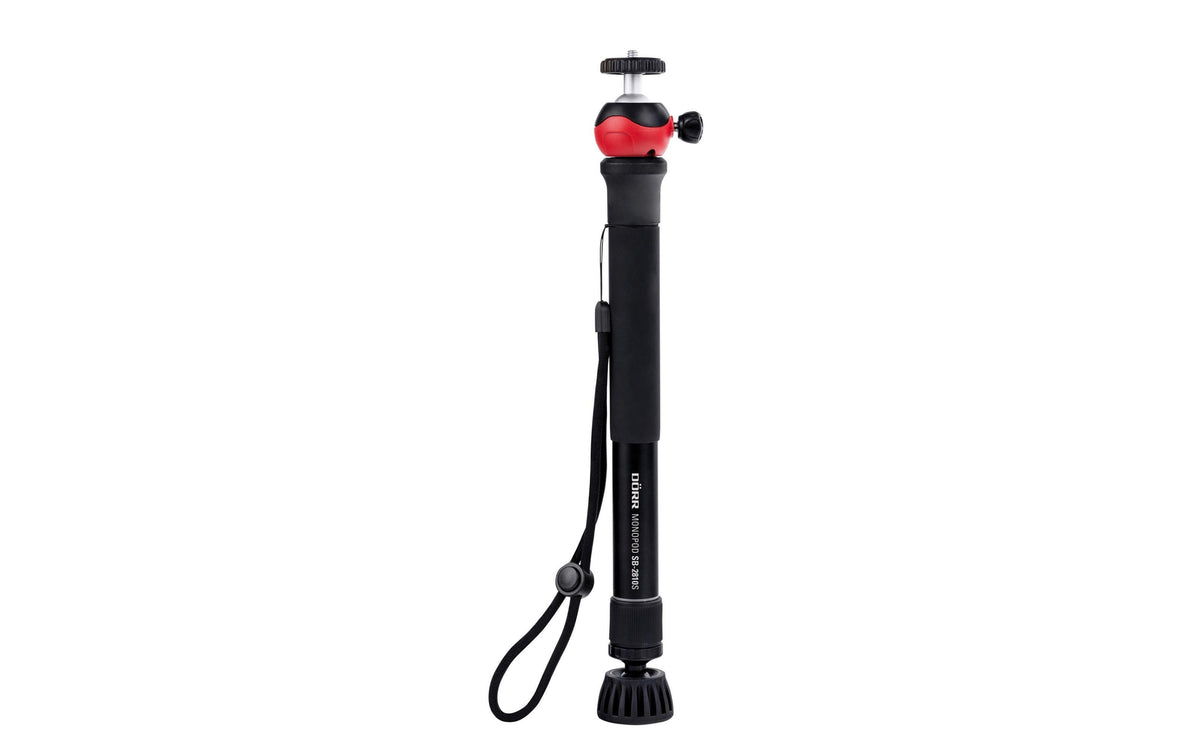 Dörr SB-2810S Super Bowl Set – Tischstativ & Einbeinstativ – bis 122 cm – 0,5 kg Traglast – 1/4" Gewinde – Schwarz