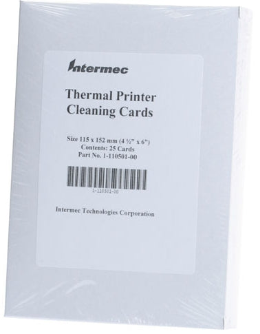 Intermec Verschleissteile-Kit Reinigungskarte Thermodirekt, 115×152 mm, 25er-Pack (1-110501-00)