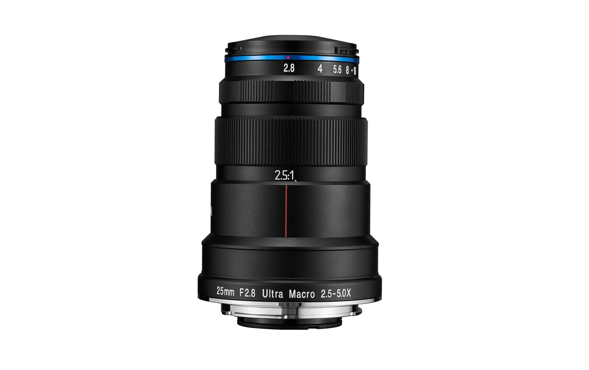 Laowa 25mm f/2,8 2,5–5× UltraMacro Makroobjektiv – für Nikon F – Schwarz
