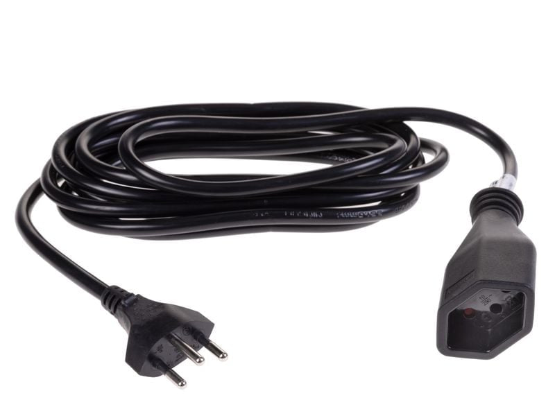 Furber. Verlängerungskabel – T12–T13, 3 m, 3×1 mm², Schwarz