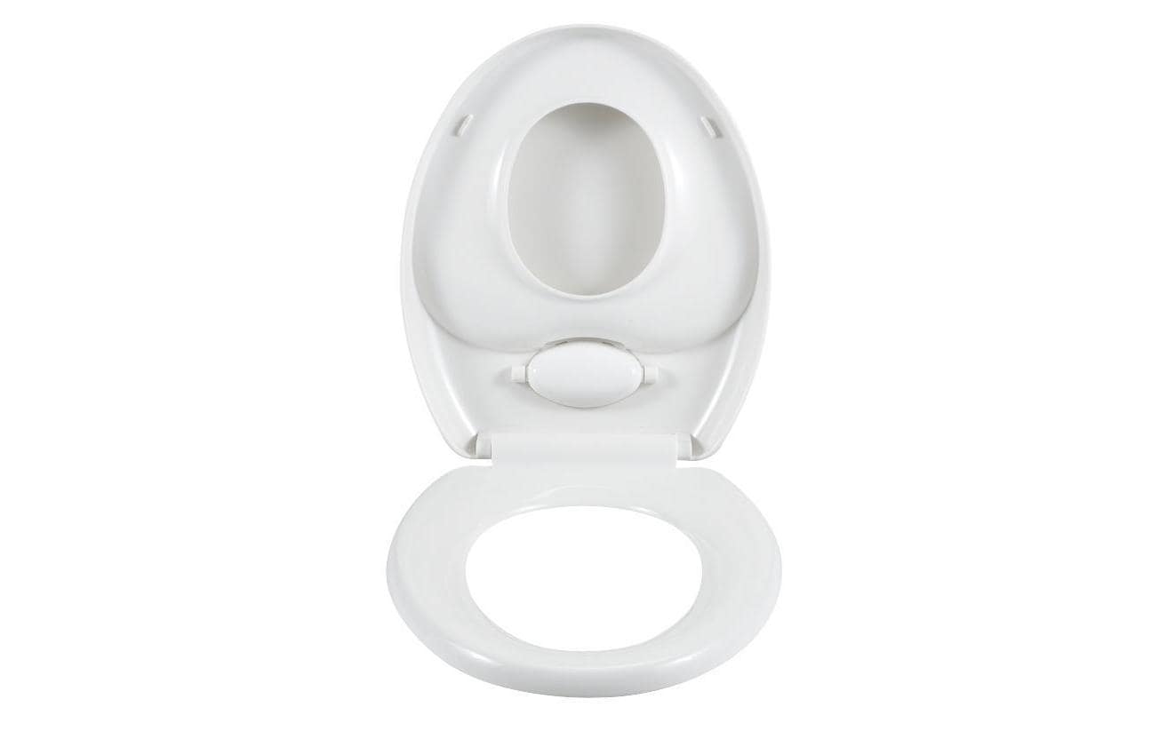 WENKO Family – Toilettensitz – Thermoplast, Weiss, Soft-Close, 38 × 45 cm