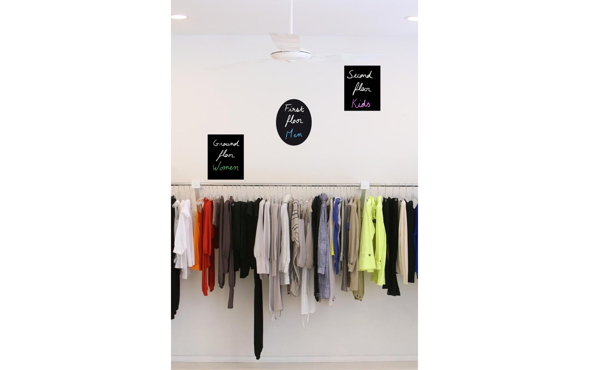 Securit Silhouette-Kreidetafel 'Rechteck' – 350 × 300 mm – Melamin, schwarz – beidseitig, für Kreidemarker