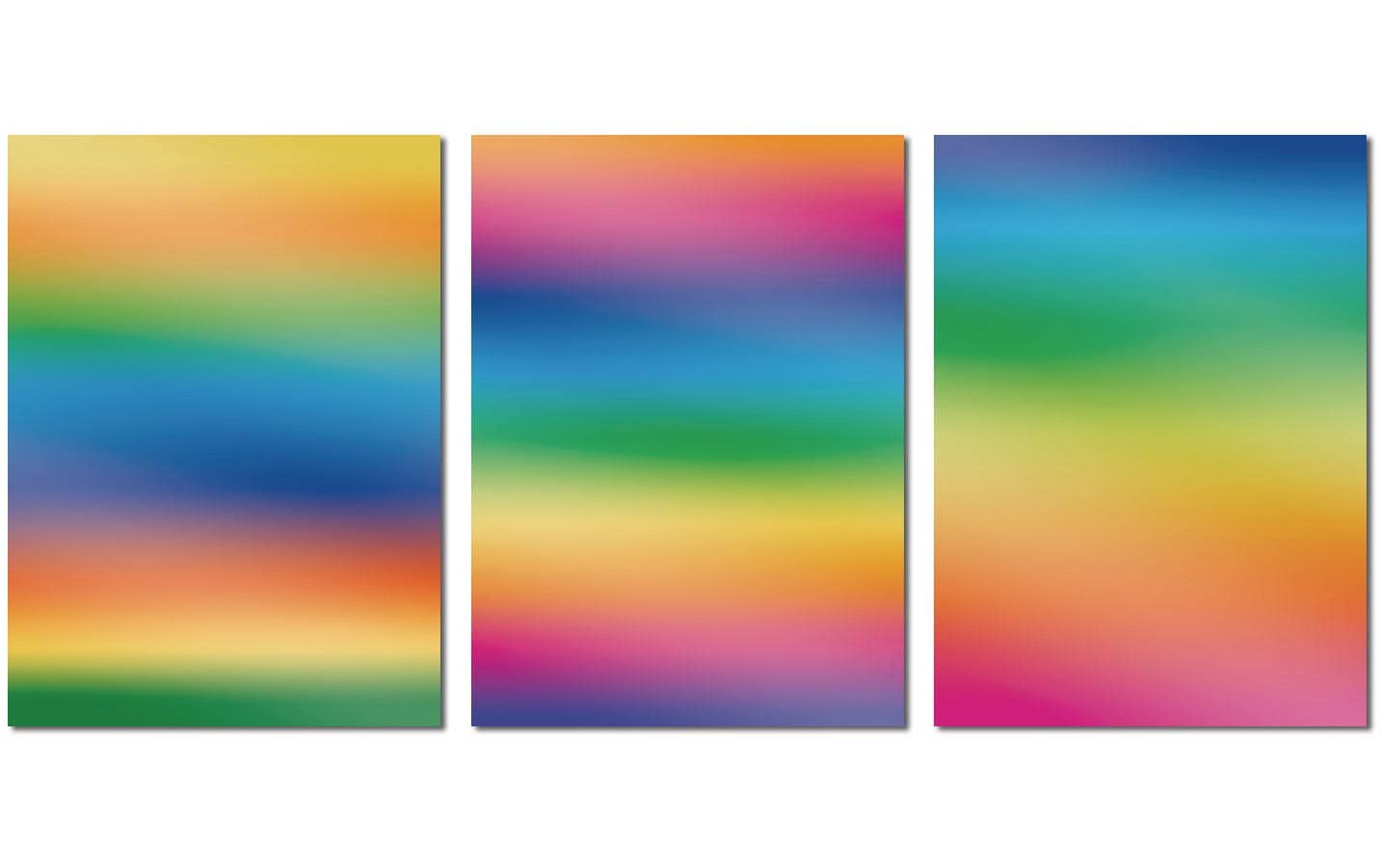 URSUS Fensterfolie – 23 × 33 cm, Regenbogen – 3 Blatt, selbstklebend