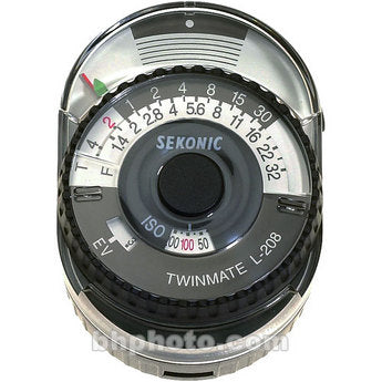Sekonic Twinmate L-208 Belichtungsmesser – Silizium-Fotodiode, CR2032 – für Universal