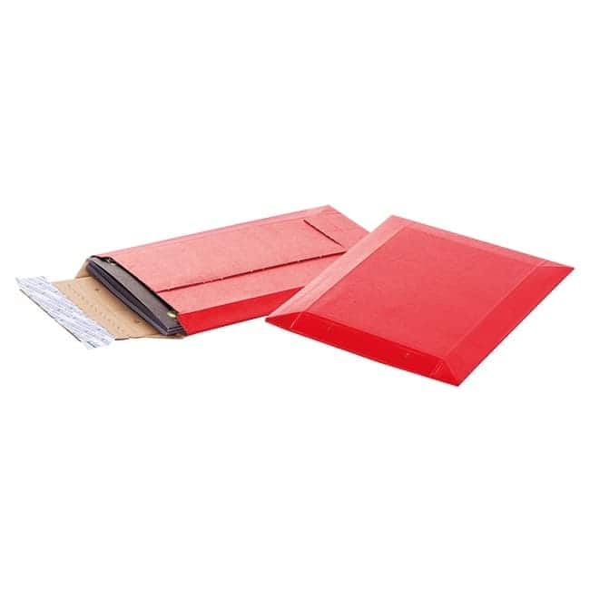 Brieger BRIMAIL Karton-Versandtasche – 250 × 350 mm, mit Aufreisshilfe, Karton, rot