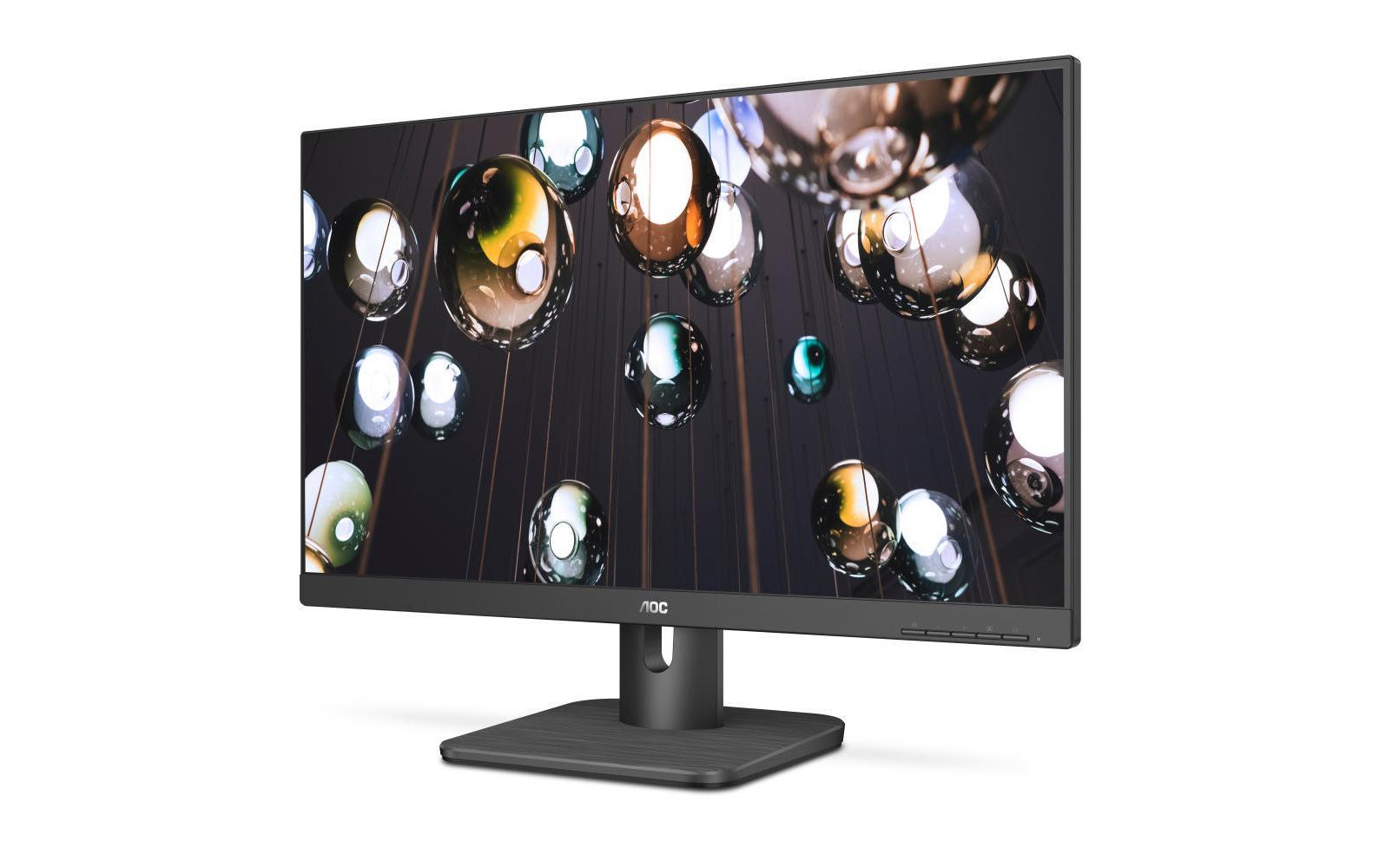 AOC 24E1Q – Monitor, 23,8", 1920 × 1080 (Full HD), IPS, 60 Hz, 250 cd/m², Eingebaute Lautsprecher, Schwarz