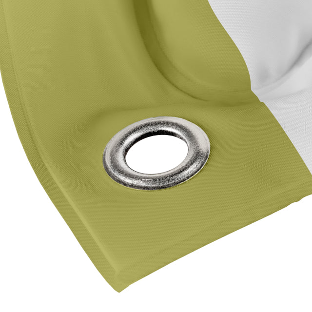 Kolma Luftmatratze Stripy – 188 × 78,5 cm – olive, weiss – Polyester/PVC – 1 Stk.