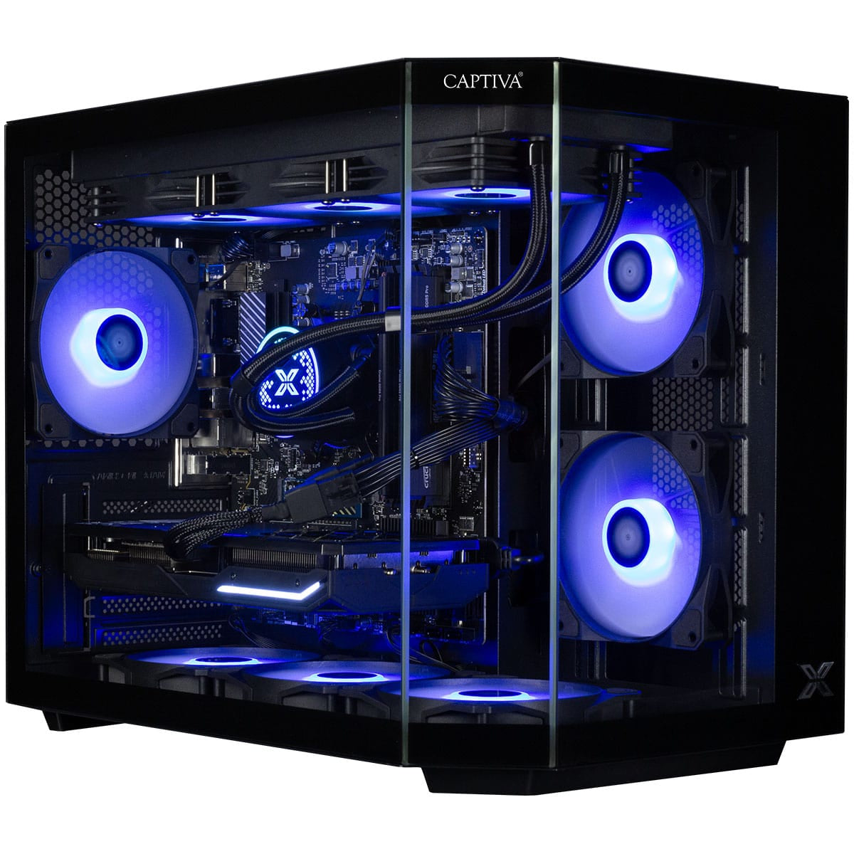 Captiva Tower – AMD Ryzen 7 5700X, 32 GB RAM, 1 TB SSD, NVIDIA GeForce RTX 5070 12 GB, Windows 11 Home