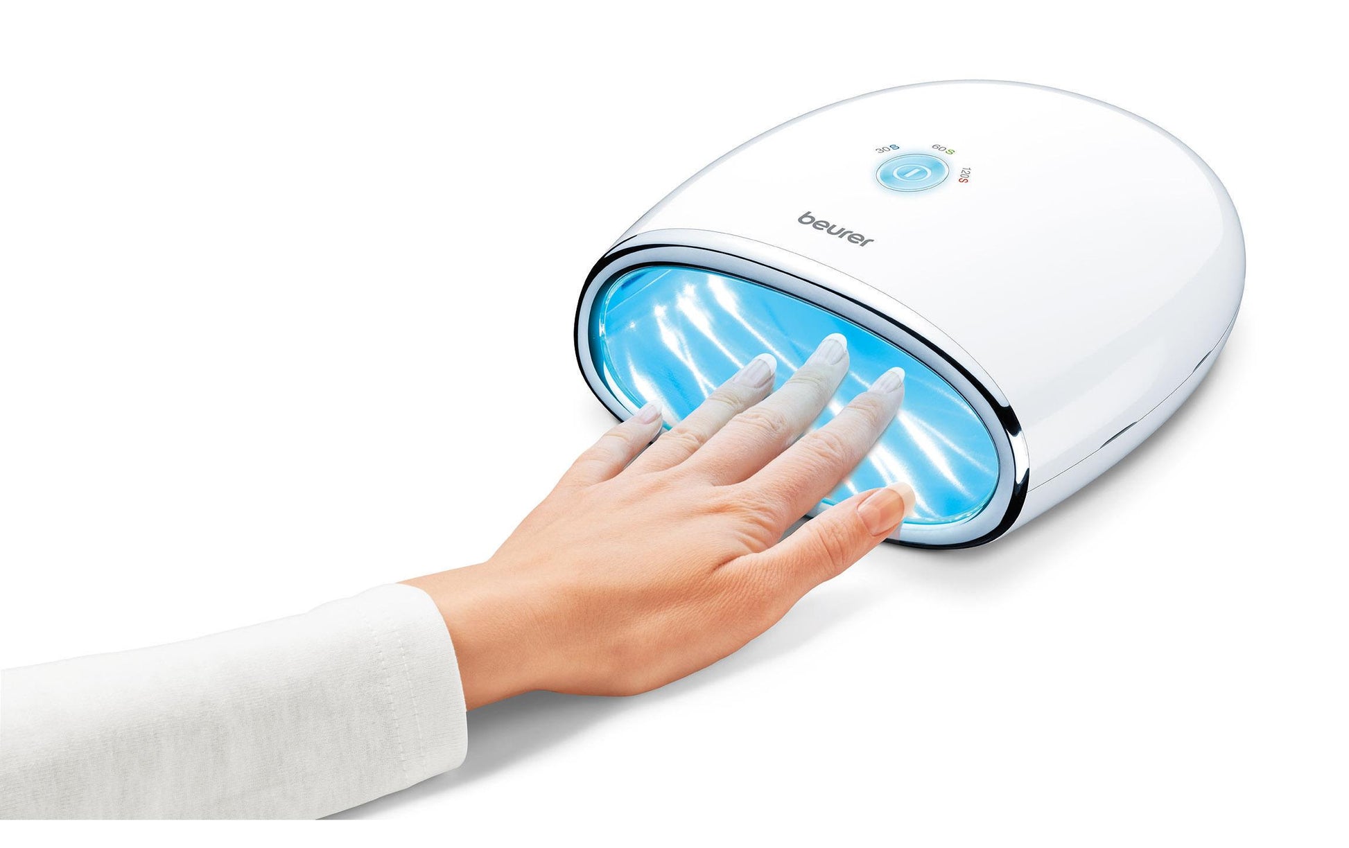 Beurer Nageltrockner MP48 – UV & LED, 24 W, Timer – Weiss