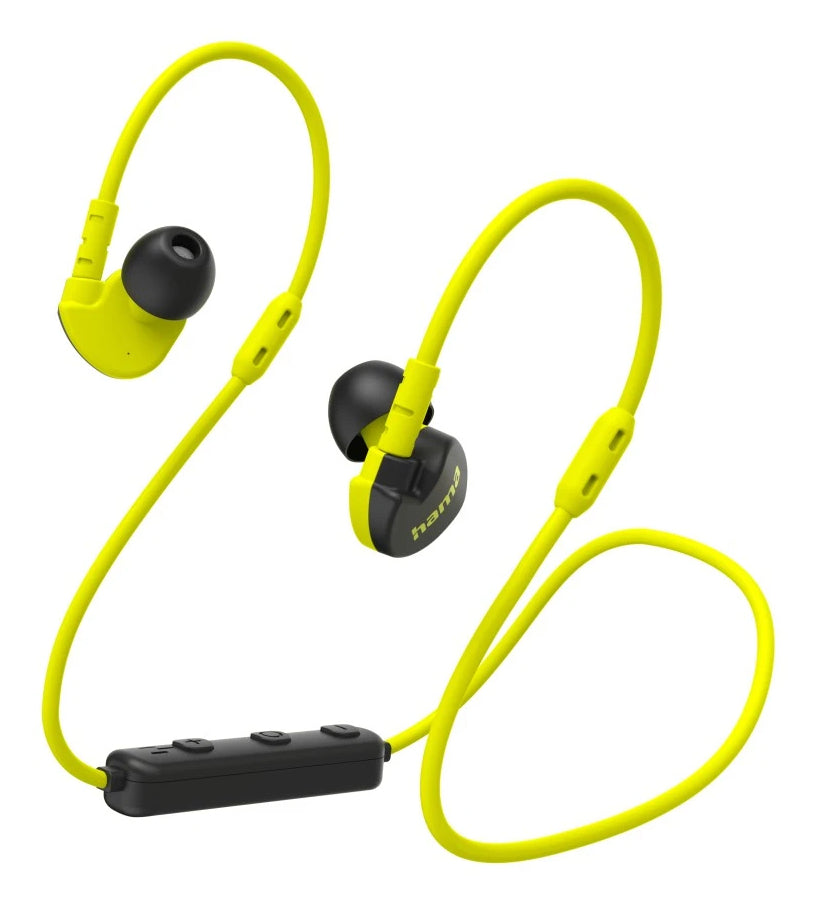 Hama Freedom Athletics III In-Ear Kopfhörer – Schwarz/Gelb, BT 5,3