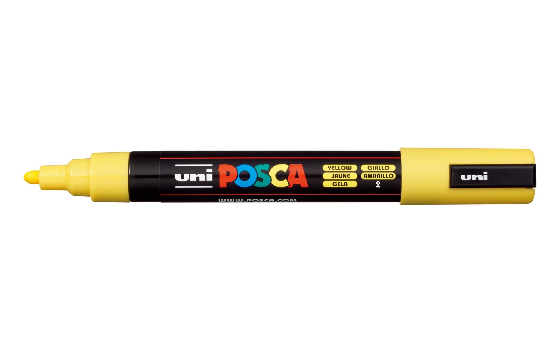 Uni-Ball POSCA PC-5M Acrylmarker – Rundspitze 1,8–2,5 mm – Gelb