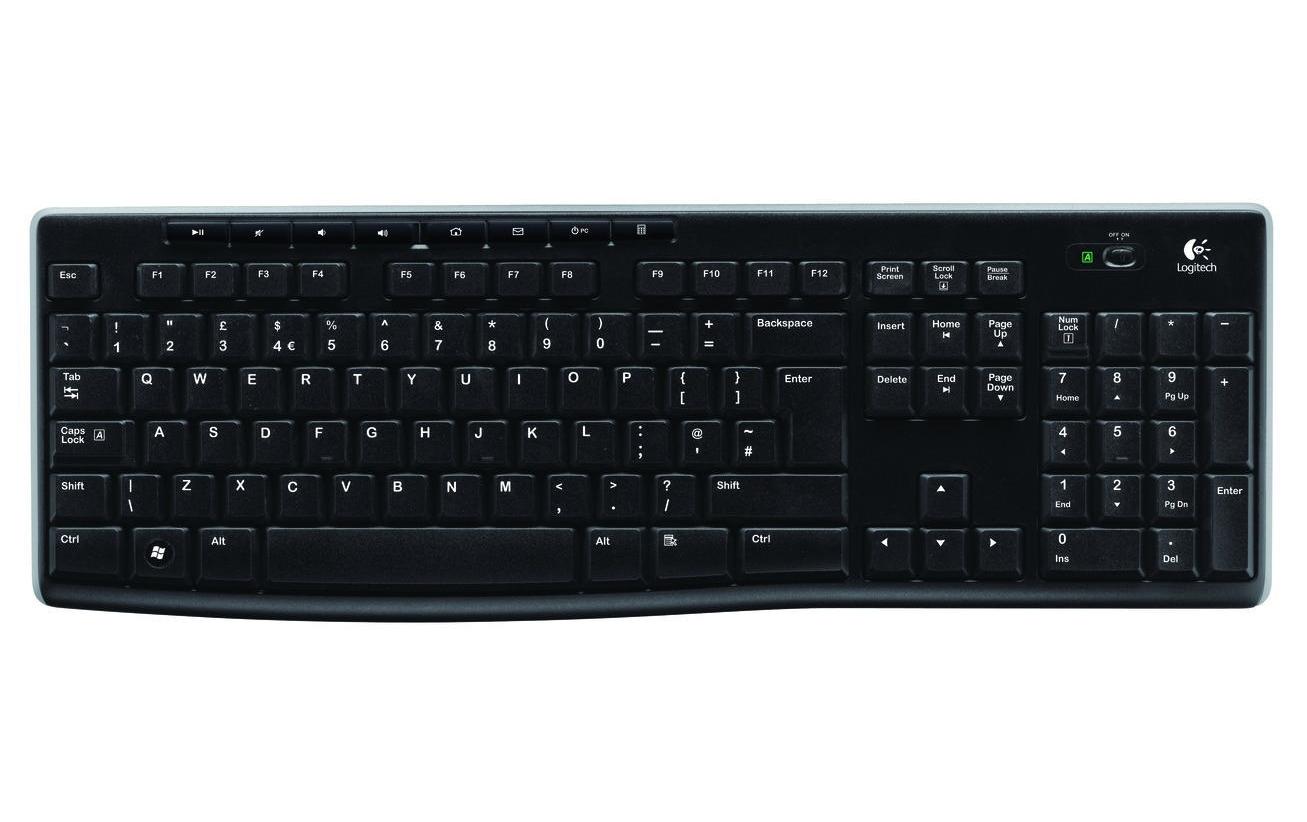 Logitech K270 – Tastatur, kabellos (Bluetooth/2,4 GHz), DE-Layout (DE) – für Windows