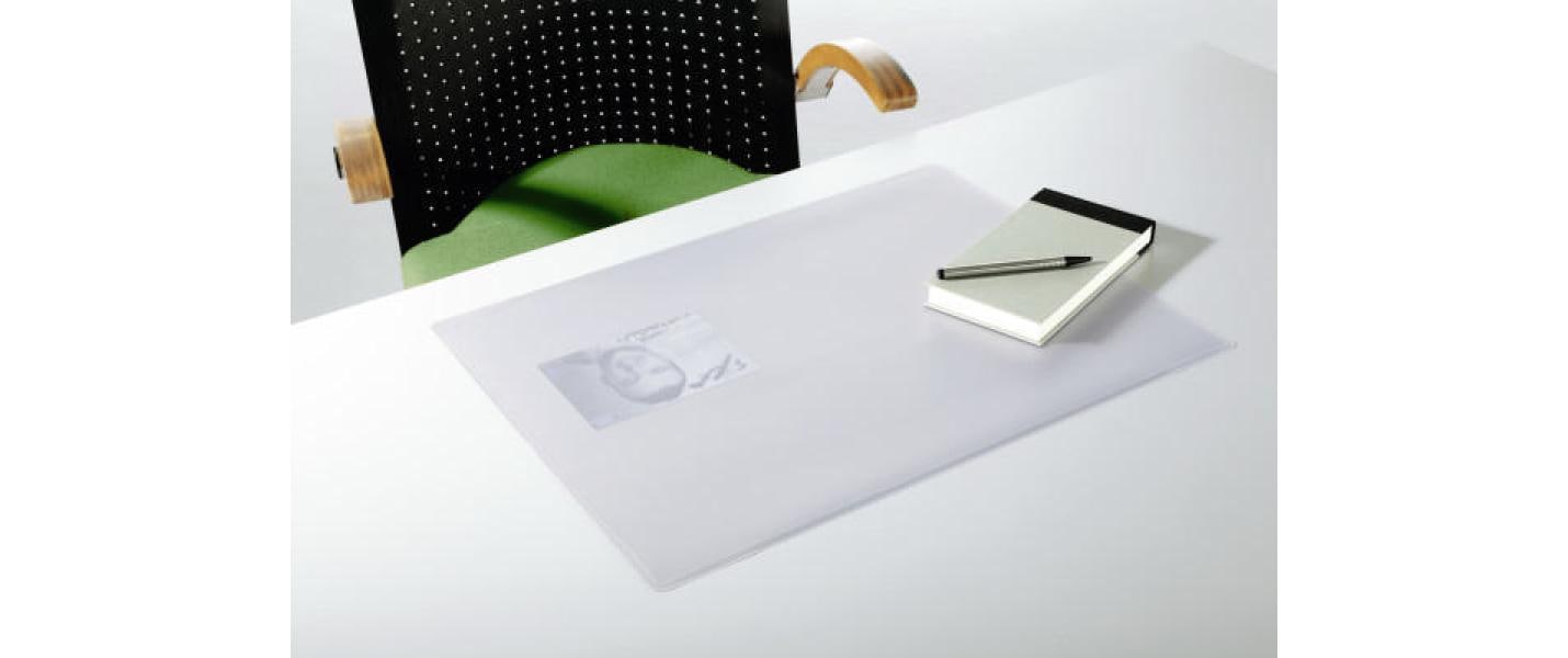 Durable Schreibtischunterlage – 530 × 400 mm, Kunststoff, transparent