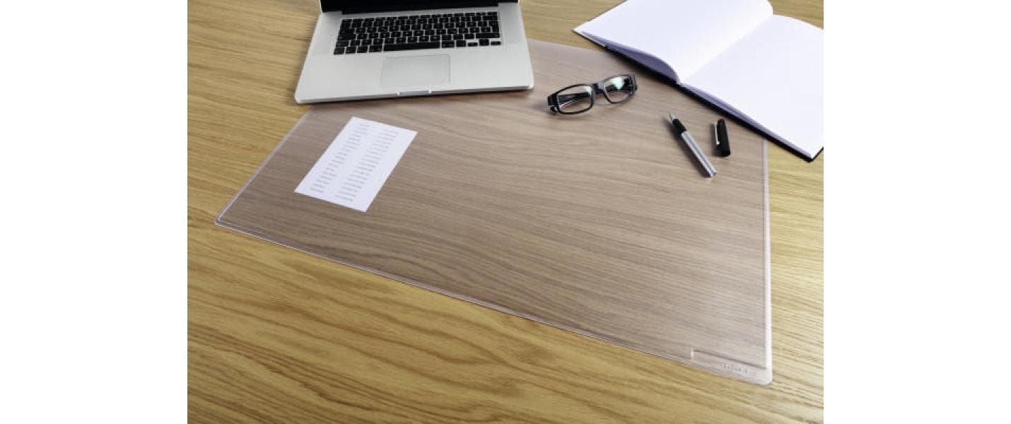 Durable Schreibtischunterlage – 530 × 400 mm, Kunststoff, transparent