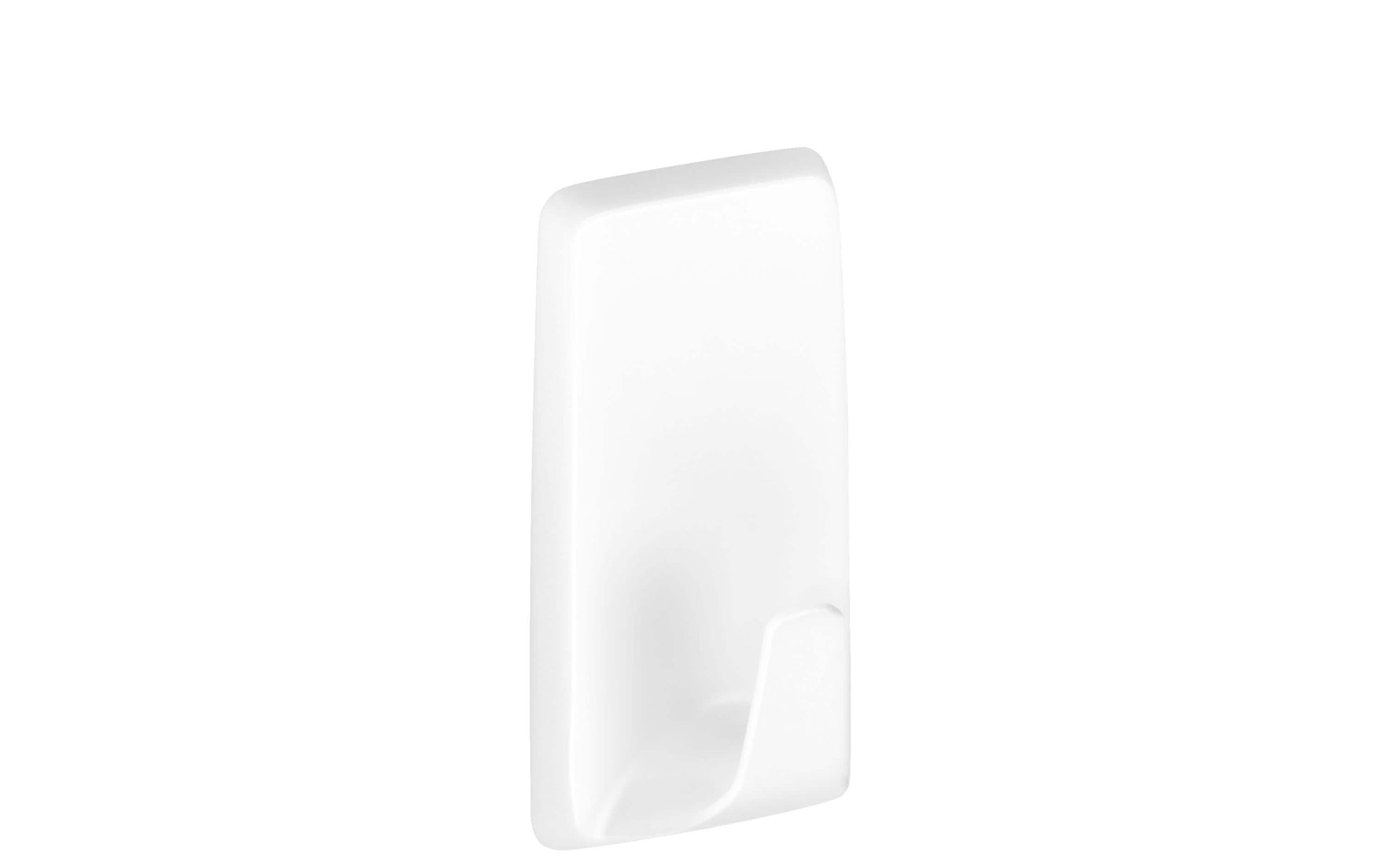 TESA Klebehaken – Kunststoff, 2 kg, Klebestreifen, Weiss, 2er-Set