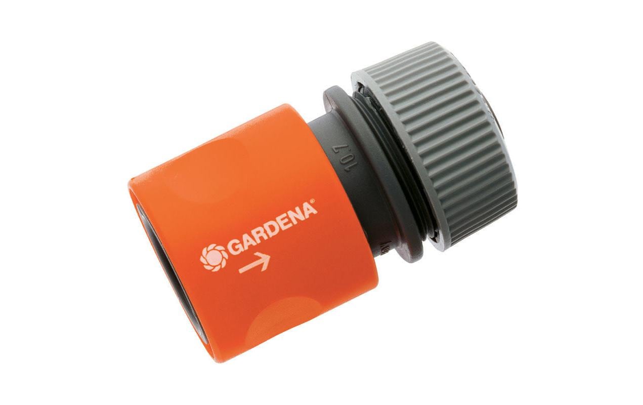 Gardena Anschlussgarnitur Comfort FLEX 1,5 m, 13 mm – Schwarz, Orange – 18040-20