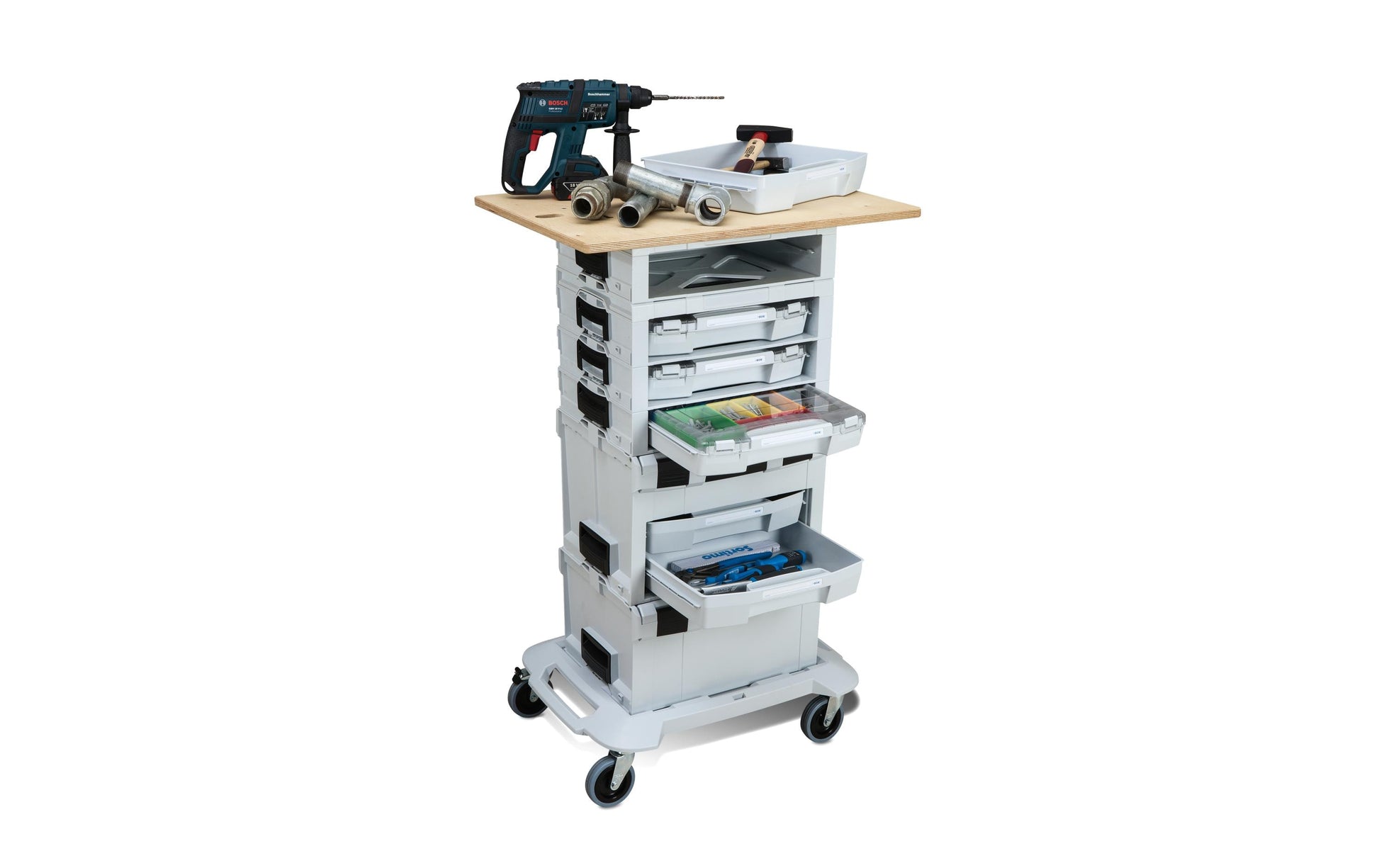 L-BOXX Arbeitsplatte 500 × 700 × 18 mm Birke – für L-BOXX