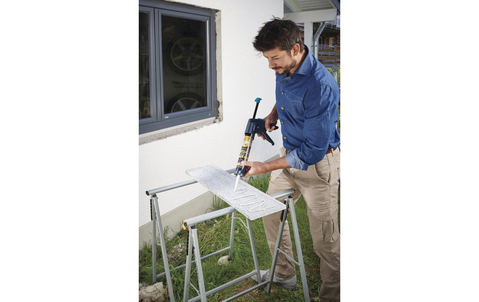 wolfcraft GmbH Wolfcraft MG600 PRO Kartuschenpresse – 310 ml, Pressdruck 280 kg – tropffrei