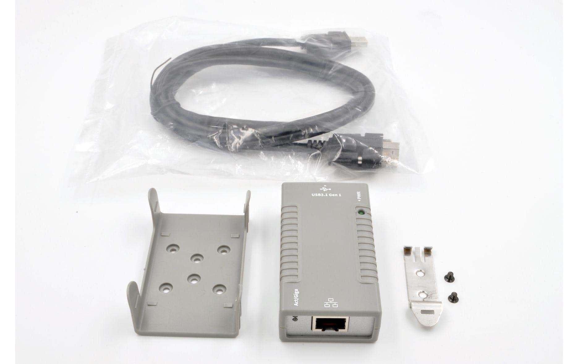 EXSYS EX-1321-4K Netzwerkadapter USB 3.2 Gen 1 zu RJ-45 – 1 Gbit/s, 4 kV optische Isolation, für Windows/Mac/Linux