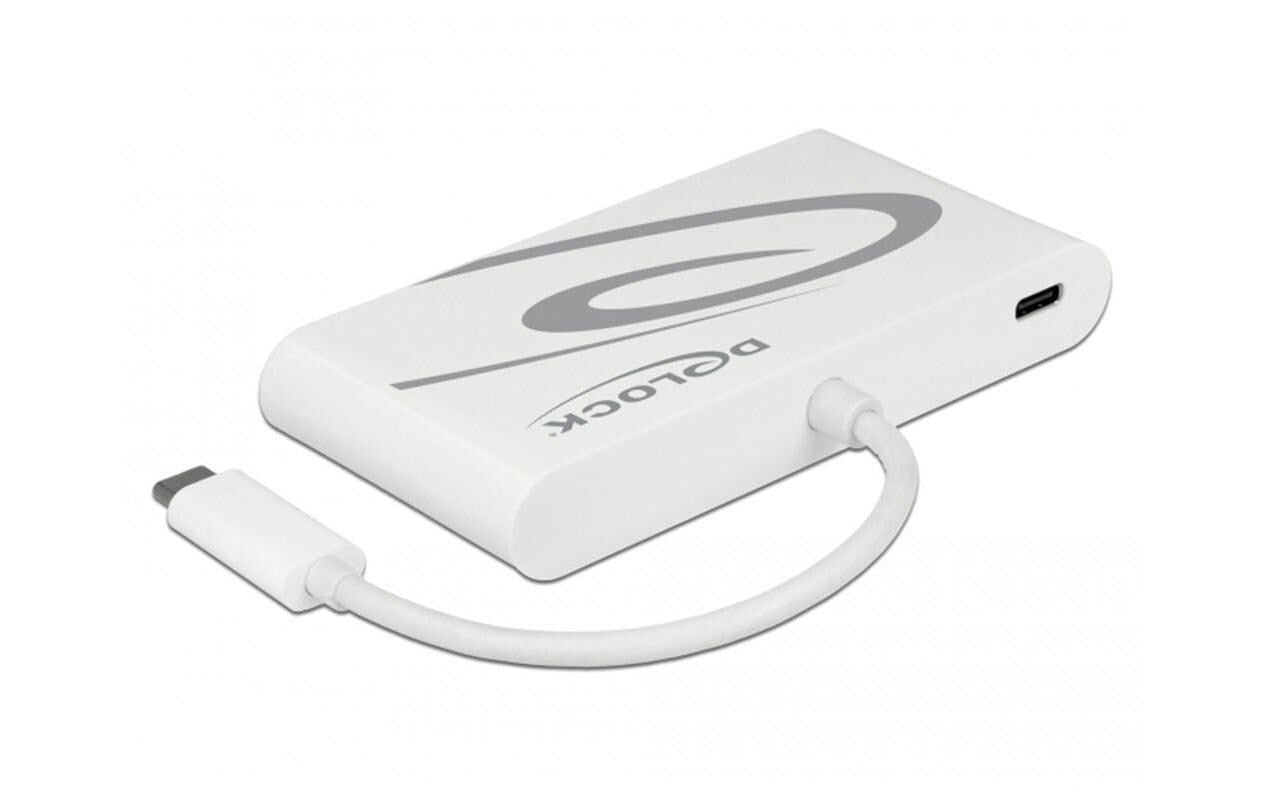 DeLOCK 87731 Dockingstation – USB-C, 1× HDMI, 1× VGA, 1× USB-A, GbE, für Windows/Mac/Android