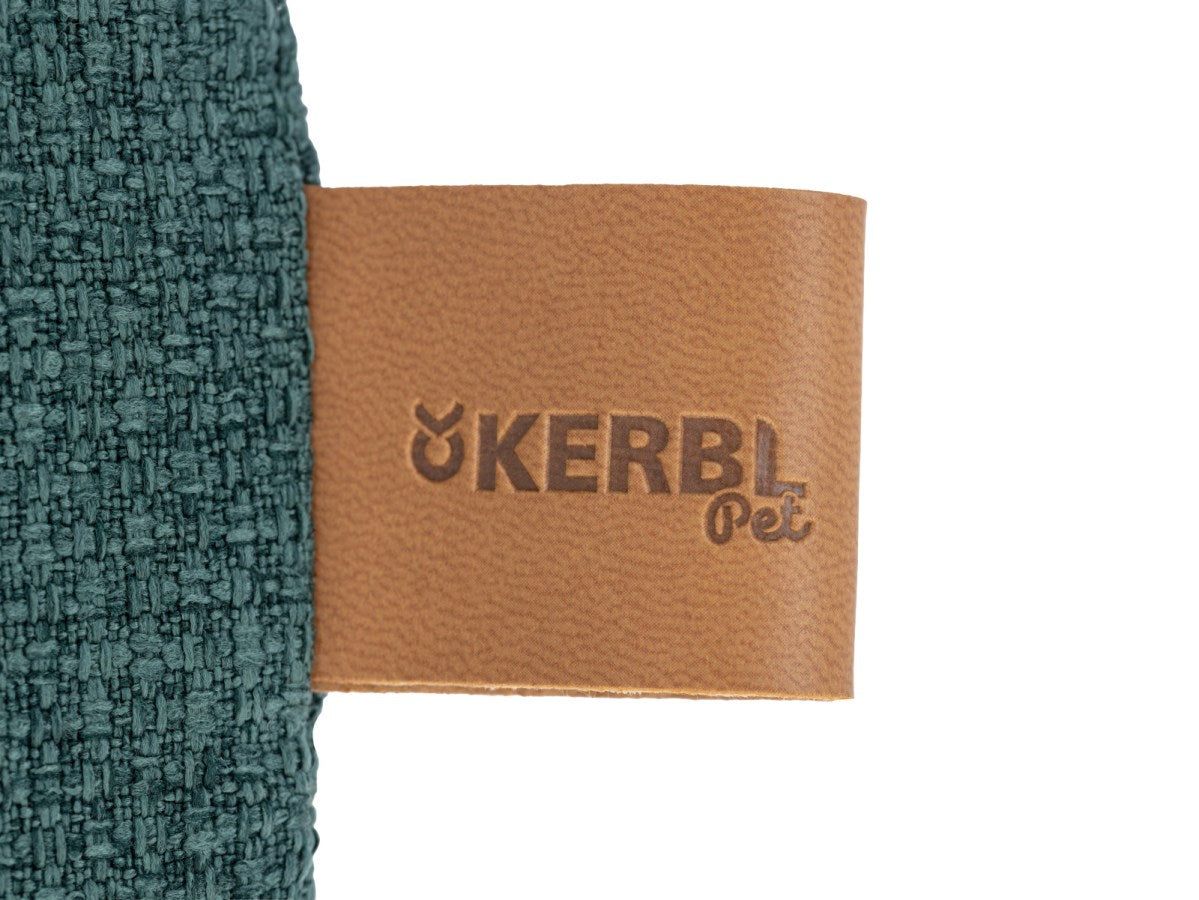 Kerbl Oliver Kuschelbett Kissen – 85 × 70 × 25 cm, Polyester, abnehmbarer Bezug, Grün