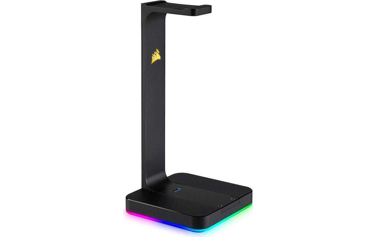 Corsair ST100 RGB – Kopfhörerständer, mit RGB, Schwarz, für PC