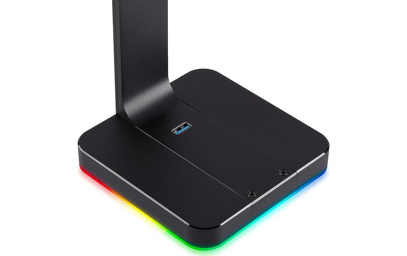 Corsair ST100 RGB – Kopfhörerständer, mit RGB, Schwarz, für PC