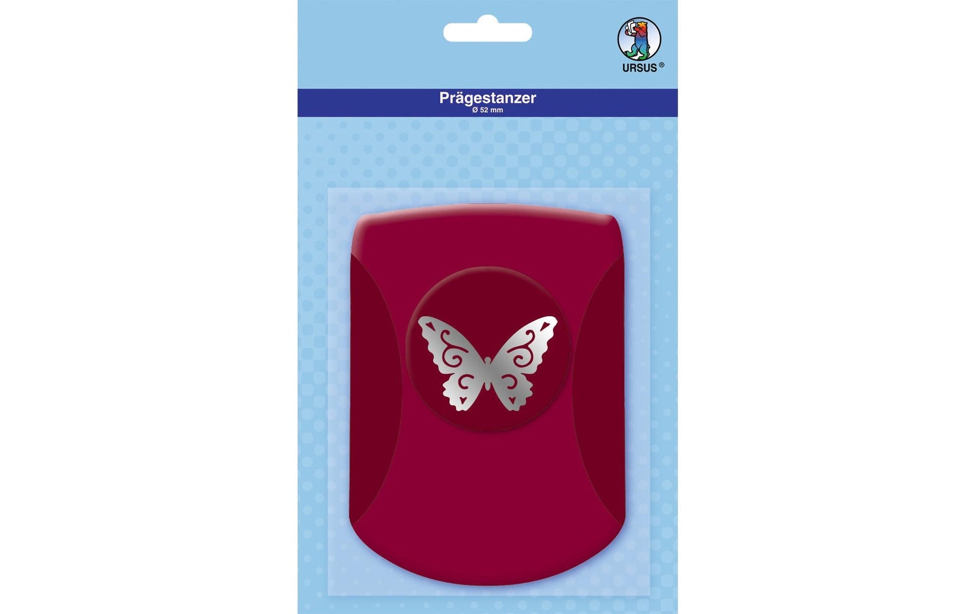 URSUS Motivstanzer Schmetterling, Ø 52 mm, rot