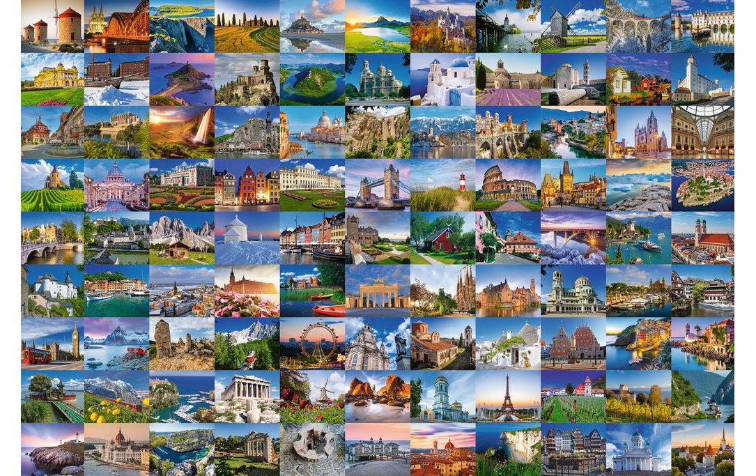Ravensburger Puzzle 99 Schöne Orte in Europa – Logikspiel, ab 14 Jahren