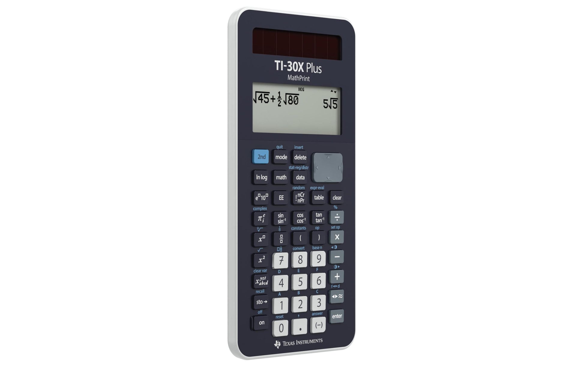 Texas Instruments Wissenschaftlicher Taschenrechner TI-30X Plus – Solar/Batterie – Schwarz