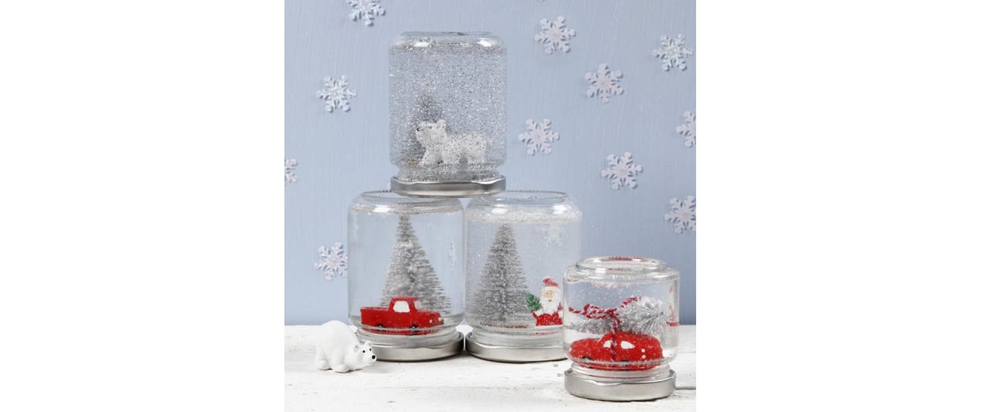 Creativ Company Glasbehälter – 12er Set, 240 ml, Ø 6,8 cm, H 9,1 cm, Glas, Transparent, mit Schraubdeckel