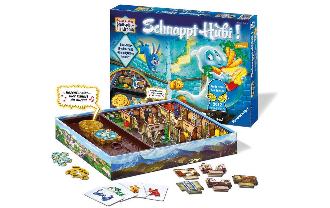 Ravensburger Schnappt Hubi – Brettspiel, 2–4 Spieler, ab 5 Jahren, 30 Min., DE