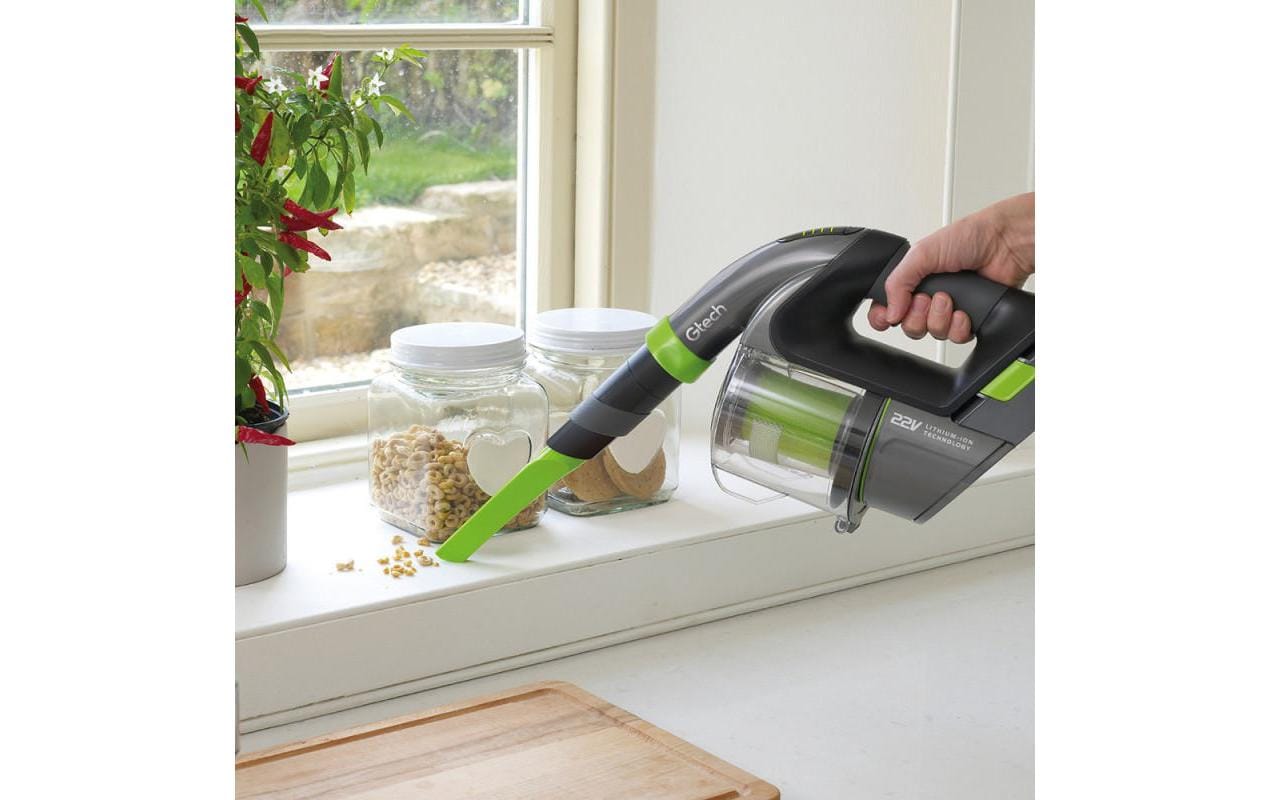 G-Technology Gtech Akku-Handstaubsauger Multi – 0,4 l, 22 V, 20 min, grün/silber