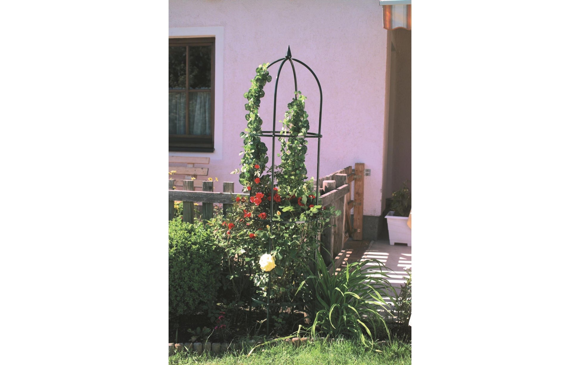 Windhager Obelisk Basic – 193 × 45 cm, Metall, pulverbeschichtet, grün