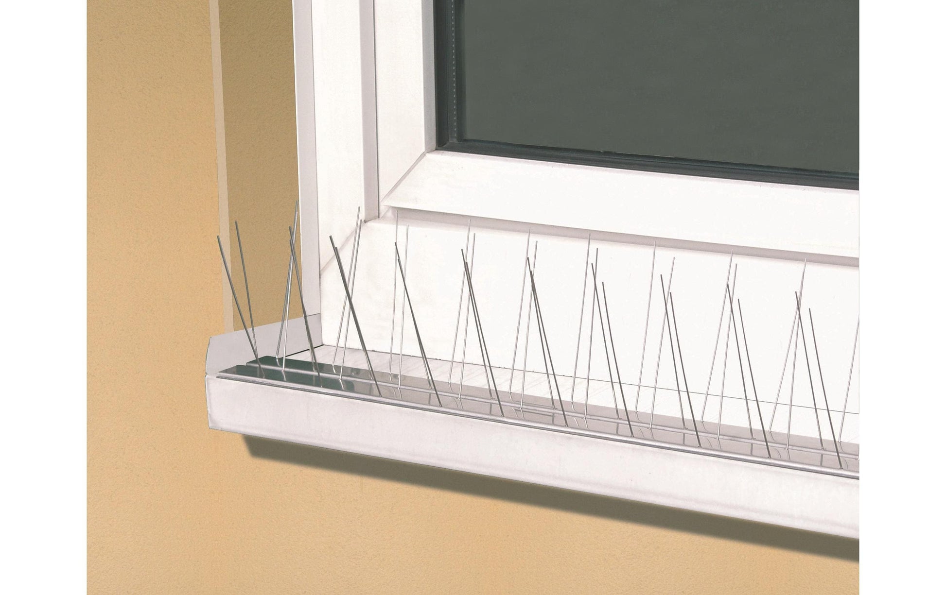 Windhager Taubenabwehr-System – 60 × 5,8 × 11 cm – Braun – Edelstahl – Für Tauben